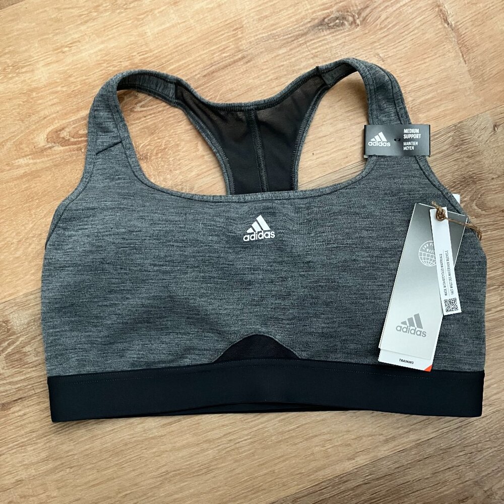 NWT Adidas Powerreact Medium Support Sports Bra